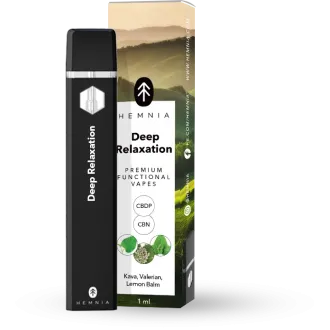 Deep Relaxation CBDP+CBN Vape – Kava, Valerian & Lemon Balm Blend 1ml